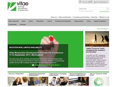 Link to Vitae website